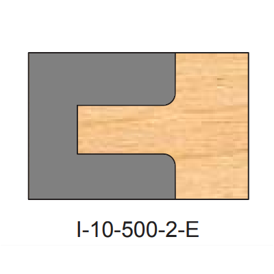 I-500-E Cope Two Piece Dedicated Insert Replacement Tips - Professional Insert Tips for Industrial Woodworking