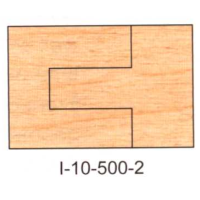I-10-500-2 Non-Eased DEDICATED PROFILE INSERT CUTTERS - 2 PC. SETS - - Professional Insert Cutter for Industrial Woodworking