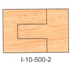 I-10-500-2 Non-Eased DEDICATED PROFILE INSERT CUTTERS - 2 PC. SETS - - Professional Insert Cutter for Industrial Woodworking