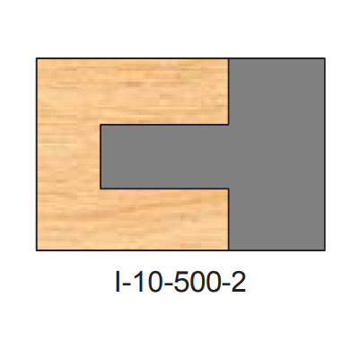 I-500 Pattern Two Piece Dedicated Insert Replacement Tips - Professional Insert Tips for Industrial Woodworking