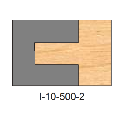 I-500 Cope Two Piece Dedicated Insert Replacement Tips - Professional Insert Tips for Industrial Woodworking