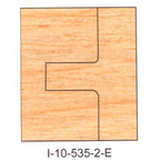 I-10-535-2 Eased DEDICATED PROFILE INSERT CUTTERS - 2 PC. SETS - - Professional Insert Cutter for Industrial Woodworking