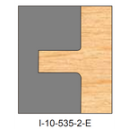 I-535-E Cope Two Piece Dedicated Insert Replacement Tips - Professional Insert Tips for Industrial Woodworking