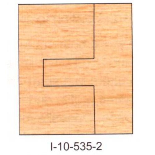 I-10-535-2 Non-Eased DEDICATED PROFILE INSERT CUTTERS - 2 PC. SETS - - Professional Insert Cutter for Industrial Woodworking