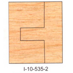 I-10-535-2 Non-Eased DEDICATED PROFILE INSERT CUTTERS - 2 PC. SETS - - Professional Insert Cutter for Industrial Woodworking