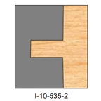 I-535 Cope Two Piece Dedicated Insert Replacement Tips - Professional Insert Tips for Industrial Woodworking
