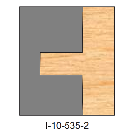 I-535 Cope Two Piece Dedicated Insert Replacement Tips - Professional Insert Tips for Industrial Woodworking