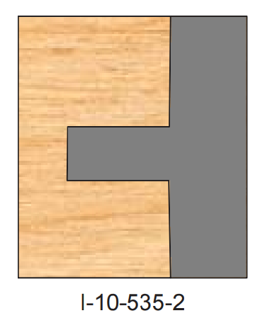 I-535 Pattern Two Piece Dedicated Insert Replacement Tips - Professional Insert Tips for Industrial Woodworking