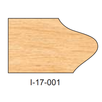 I-17-001 DEDICATED DOOR EDGE DETAIL INSERT CUTTERS - Professional Insert Cutter for Industrial Woodworking