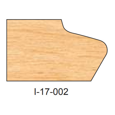 I-17-002 DEDICATED DOOR EDGE DETAIL INSERT CUTTERS - Professional Insert Cutter for Industrial Woodworking