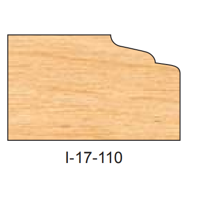 I-17-110 DEDICATED DOOR EDGE DETAIL INSERT CUTTERS - Professional Insert Cutter for Industrial Woodworking