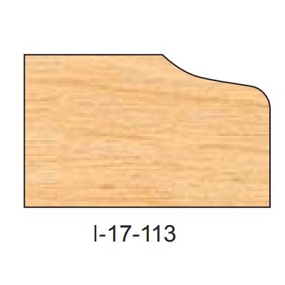 I-17-113 DEDICATED DOOR EDGE DETAIL INSERT CUTTERS - Professional Insert Cutter for Industrial Woodworking