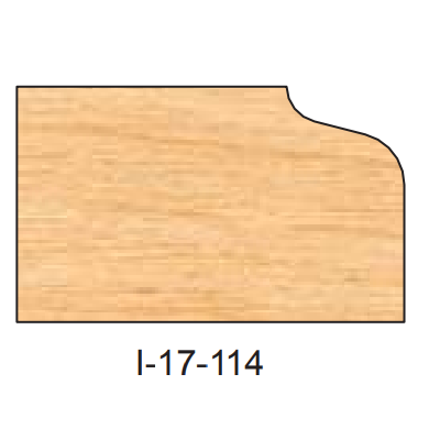 I-17-114 DEDICATED DOOR EDGE DETAIL INSERT CUTTERS - Professional Insert Cutter for Industrial Woodworking
