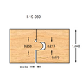 I-19-030 FLOORING SET INSERT CUTTER 2 PC. SETS - Professional Insert Cutter for Industrial Woodworking