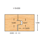 I-19-030 FLOORING SET INSERT CUTTER 2 PC. SETS - Professional Insert Cutter for Industrial Woodworking