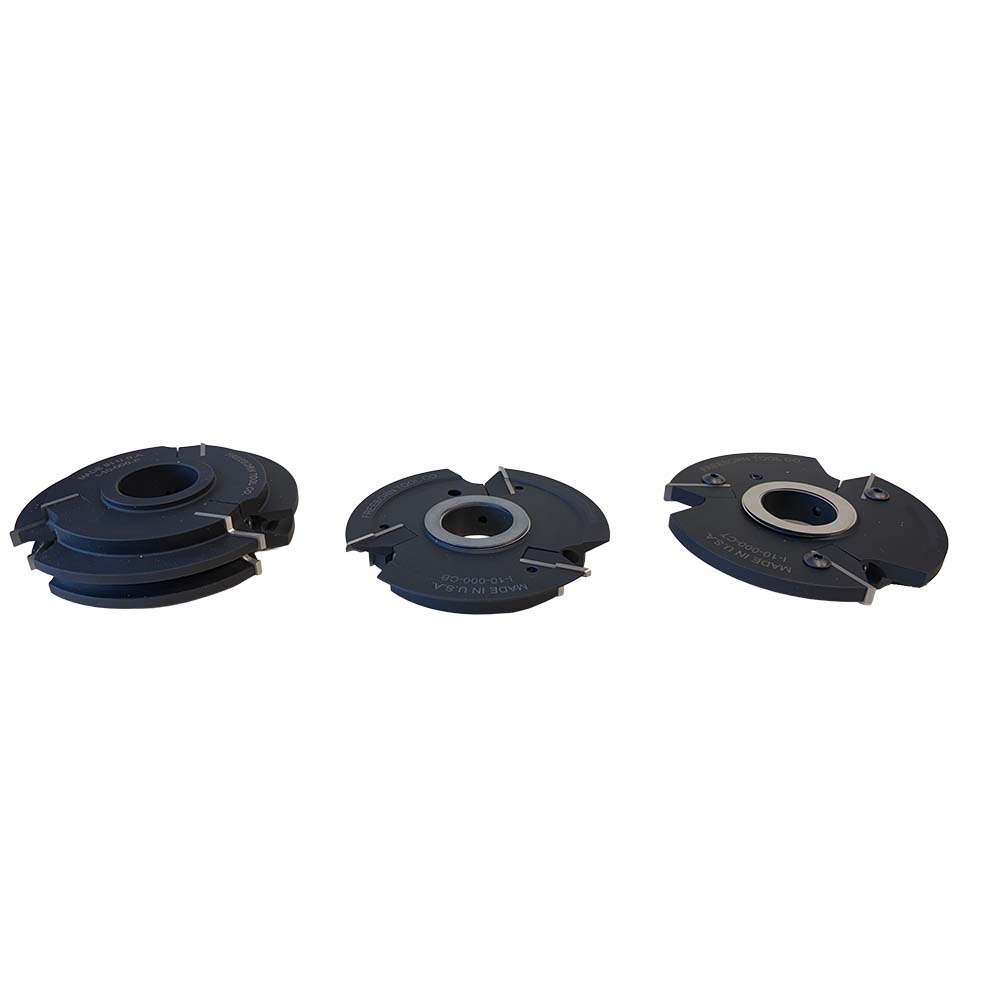 I-10-020 Eased MULTI PROFILE INSERT CUTTERS 3 PC. SETS - Professional Insert Cutter for Industrial Woodworking