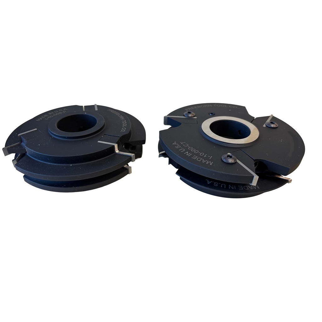 I-10-020 Eased MULTI PROFILE INSERT CUTTERS 3 PC. SETS - Professional Insert Cutter for Industrial Woodworking