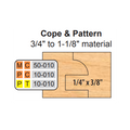 PT 10-010 Cope & Pattern (6 Piece Cutter Sets) - Professional Shaper Cutters for Industrial Woodworking