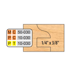 PT 10-030 Cope & Pattern (6 Piece Cutter Sets) - Professional Shaper Cutters for Industrial Woodworking