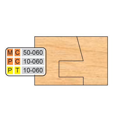 PT 10-060 Cope & Pattern (6 Piece Cutter Sets) - Professional Shaper Cutters for Industrial Woodworking
