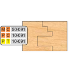 PT 10-091 Cope & Pattern (6 Piece Cutter Sets) - Professional Shaper Cutters for Industrial Woodworking