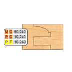 PT 10-240 Cope & Pattern (6 Piece Cutter Sets) (1/2" Depth Of Pattern) - Professional Shaper Cutters for Industrial Woodworking