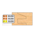 PT 10-250 Cope & Pattern (6 Piece Cutter Sets) (1/2" Depth Of Pattern) - Professional Shaper Cutters for Industrial Woodworking
