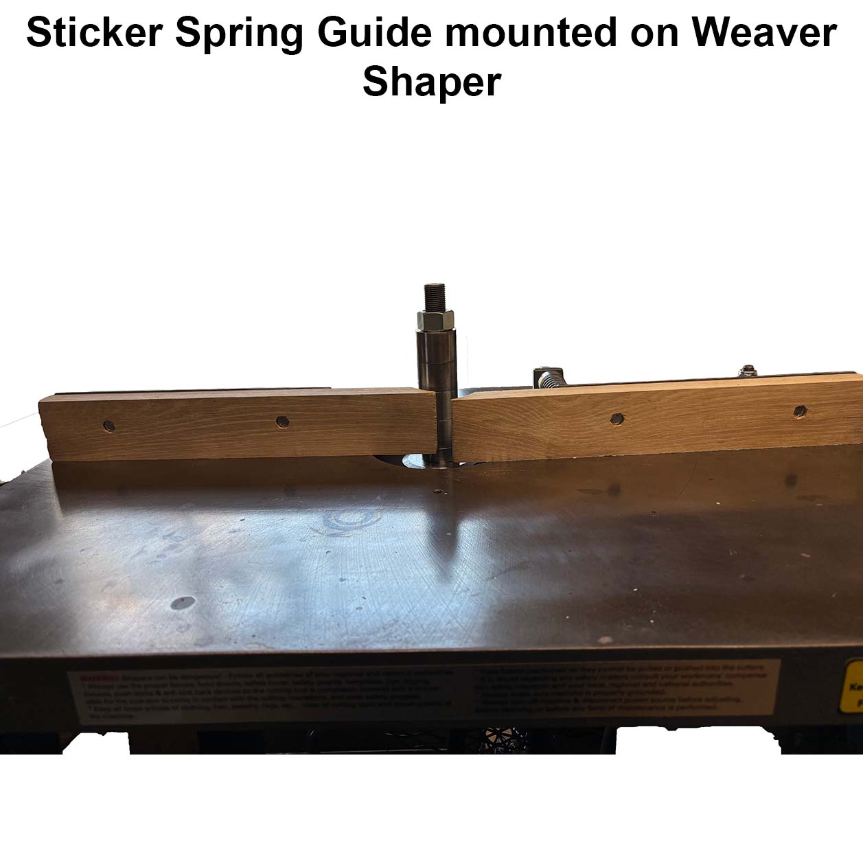 Not Reversed Sticker Spring Guide - Professional Guide for Industrial Woodworking