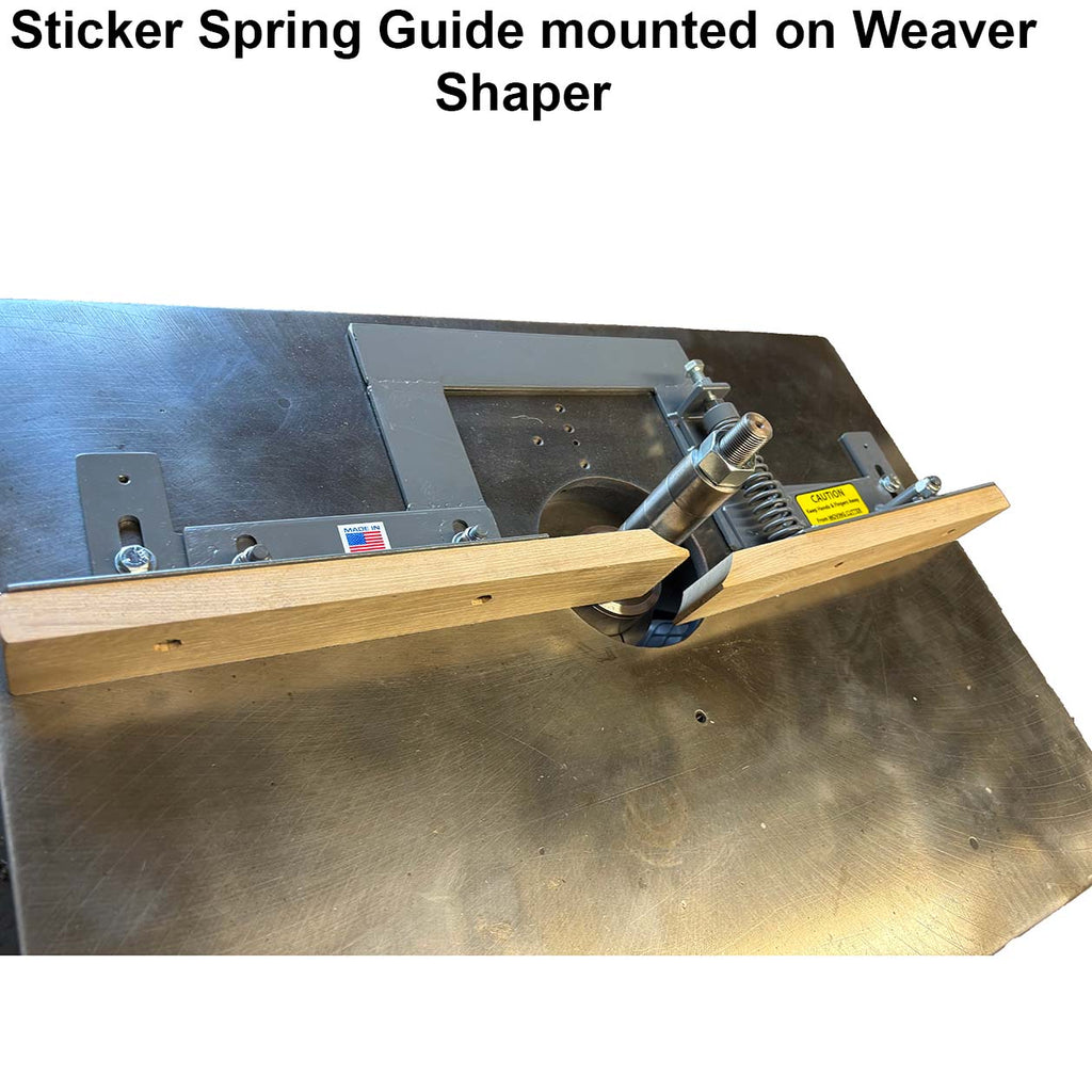 Not Reversed Sticker Spring Guide - Professional Guide for Industrial Woodworking