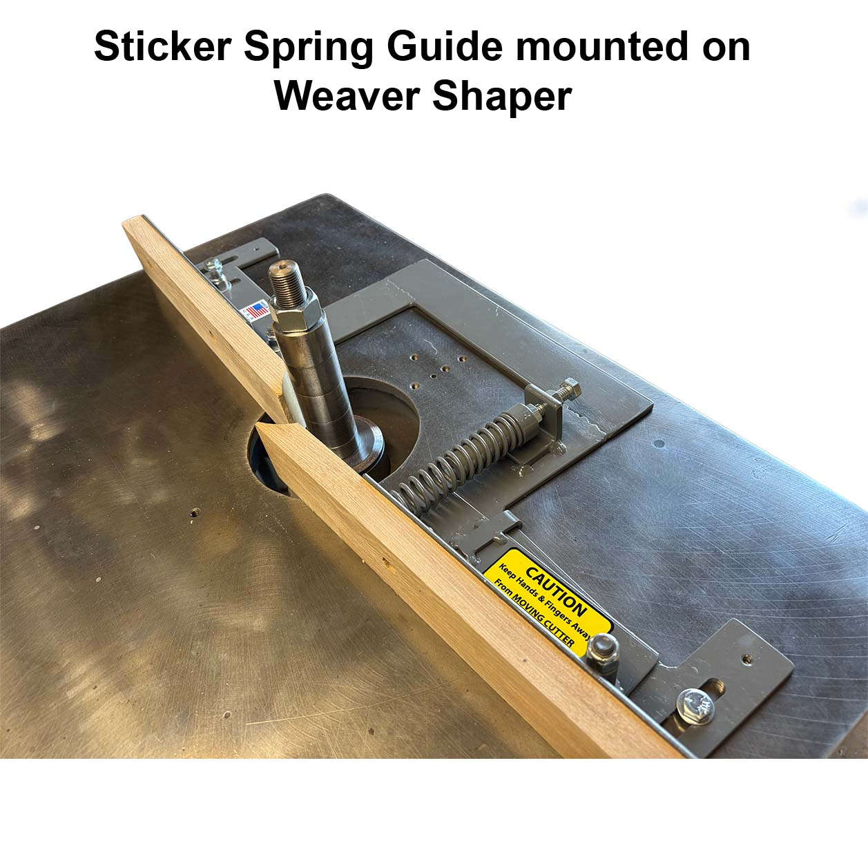 Not Reversed Sticker Spring Guide - Professional Guide for Industrial Woodworking