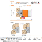 Multiradius Roundover Cutter Heads 694.003 - Professional Cutter for Industrial Woodworking