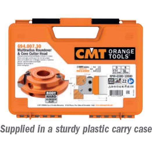 Multiradius Roundover & Cove Cutter Heads