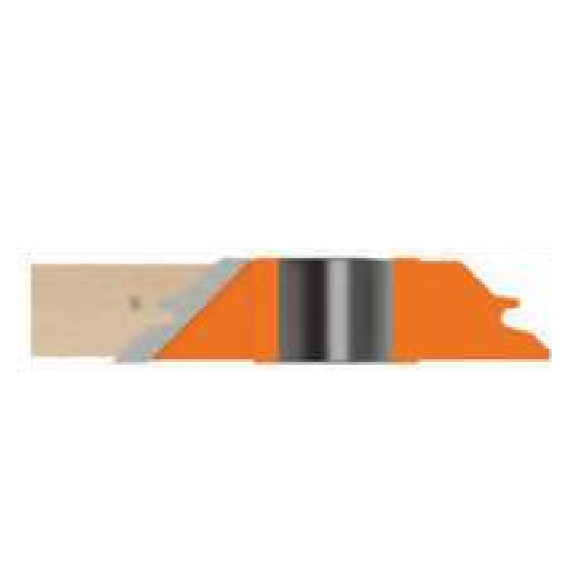 PT-28-030 ONE PIECE DOUBLE TONGUE & GROOVE LOCK MTRE CUTTER - Professional Shaper Cutters for Industrial Woodworking