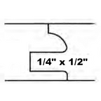 QTR Round Cabinet Door Set with Easement 1/2" Deep Groove