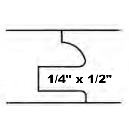 QTR Round Cabinet Door Set with Easement 1/2" Deep Groove