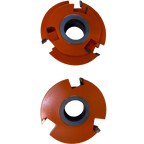 QTR Round Cabinet Door Set 1/2" Deep Groove - Professional Shaper Cutters for Industrial Woodworking