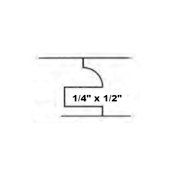 QTR Round Cabinet Door Set 1/2" Deep Groove