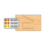 PT 10-225 Cope & Pattern (6 Piece Cutter Sets) (1/2" Depth Of Pattern) - Professional Shaper Cutters for Industrial Woodworking