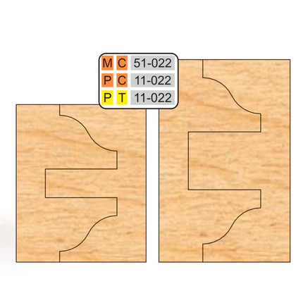 DOUBLE SIDED COPE & PATTERN (8 Piece Cutter Sets)