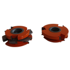 Freeborn Brazed Tooling Cope & Pattern 6 Piece Cutter Set & Spacer with Adjustable Groover