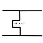 Shaker set with 3/8" wide x 1/2" deep groove with Trim Cutter - Professional for Industrial Woodworking