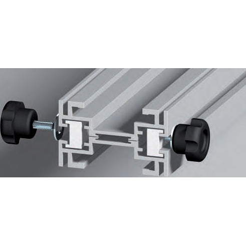 PGC-B2B Professional Straight Edge Clamps | Back-to-Back Connectors for Straight Edge Clamps (optional) - Professional for Industrial Woodworking