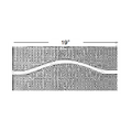 19" Crown 1-1 2" Rise Plexiglass Patterns - Professional Patterns for Industrial Woodworking