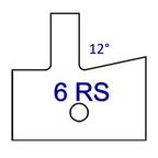 6RS (12°) No Shaker Style Series 6/7 Tips - Professional Insert Tips for Industrial Woodworking