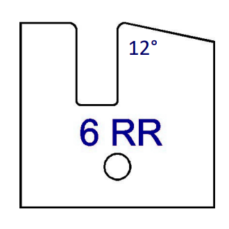 6RR (12°) No Shaker Style Series 6/7 Tips - Professional Insert Tips for Industrial Woodworking