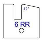 6RR (12°) No Shaker Style Series 6/7 Tips - Professional Insert Tips for Industrial Woodworking