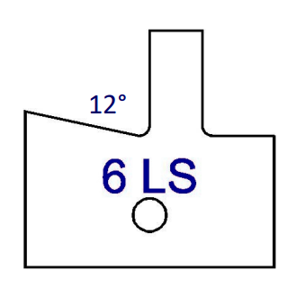 6LS (12°) No Shaker Style Series 6/7 Tips - Professional Insert Tips for Industrial Woodworking