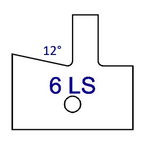 6LS (12°) No Shaker Style Series 6/7 Tips - Professional Insert Tips for Industrial Woodworking