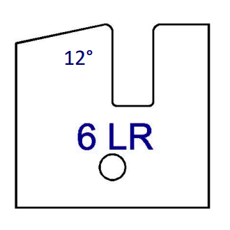 6LR (12°) No Shaker Style Series 6/7 Tips - Professional Insert Tips for Industrial Woodworking