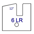 6LR (12°) No Shaker Style Series 6/7 Tips - Professional Insert Tips for Industrial Woodworking
